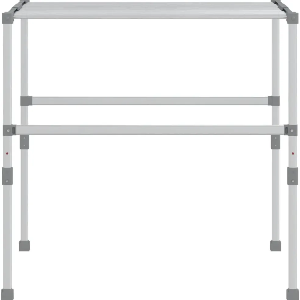 vidaXL Droogrek 83x(50-55)x(40-85) cm aluminium