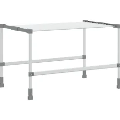 vidaXL Droogrek 83x(50-55)x(40-85) cm aluminium