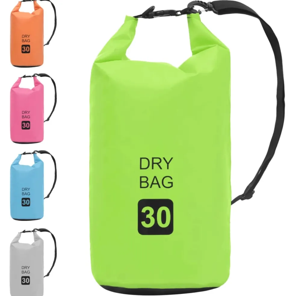 vidaXL Drybag 30 L PVC groen