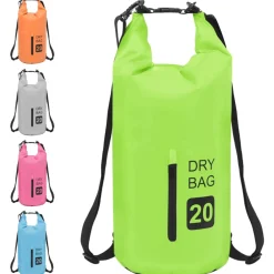 vidaXL Drybag met rits 20 L PVC groen