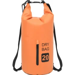 vidaXL Drybag met rits 20 L PVC oranje