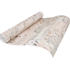 vidaXL 3D Steen Behang Beige 10 x 0,53 m Non-Woven Stof