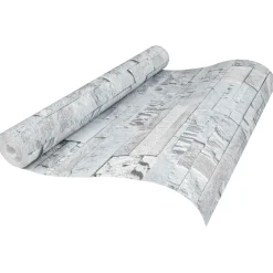 vidaXL 3D Steen Behang Lichtgrijs 10 x 0,53 m Non-Woven Stof