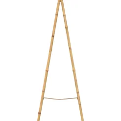 vidaXL Dubbele handdoekenladder met 5 tredes 50x160 cm bamboe