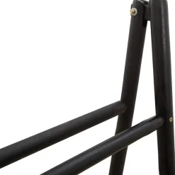 vidaXL Dubbele Handdoekladder Zwart 50 x 50 x 159 cm Bamboe