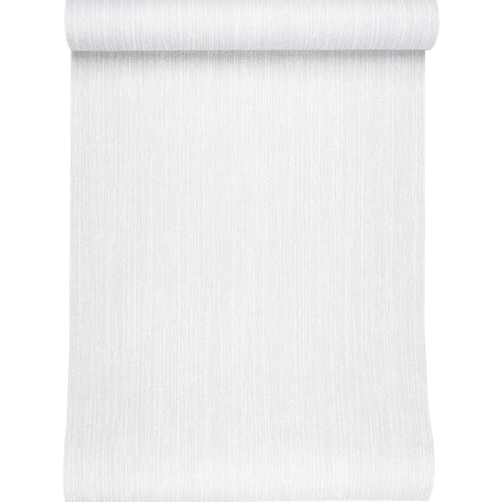 vidaXL 3D Vast Behang Gestreept Lichtgrijs 10 x 0,53 m Non-Woven Stof