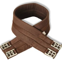 vidaXL Echt lederen paardrijzadel 16" 14 cm (5-in-1 set, bruin)