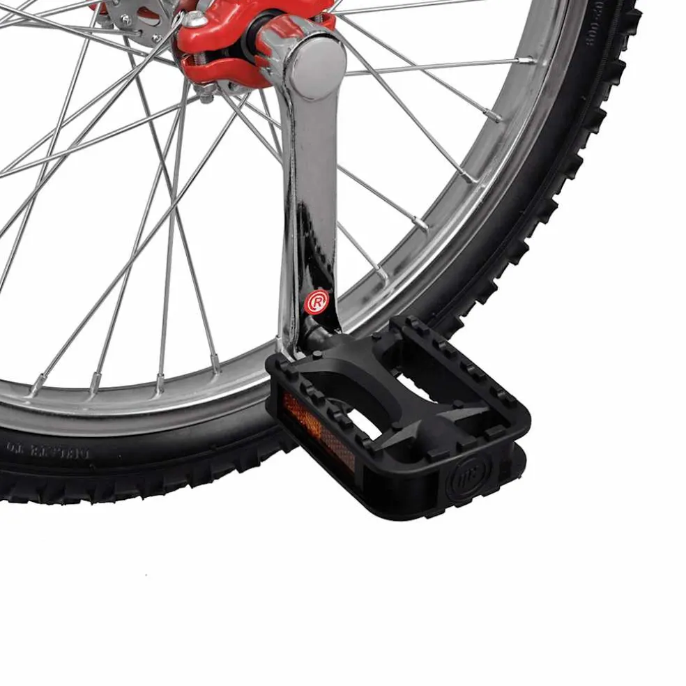 vidaXL Eenwieler verstelbaar 16 inch rood