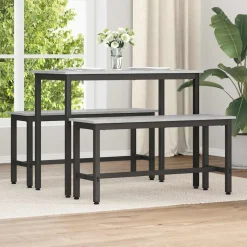 vidaXL Eetbank Grijs Sonoma 100 x 32,5 x 48,5 cm