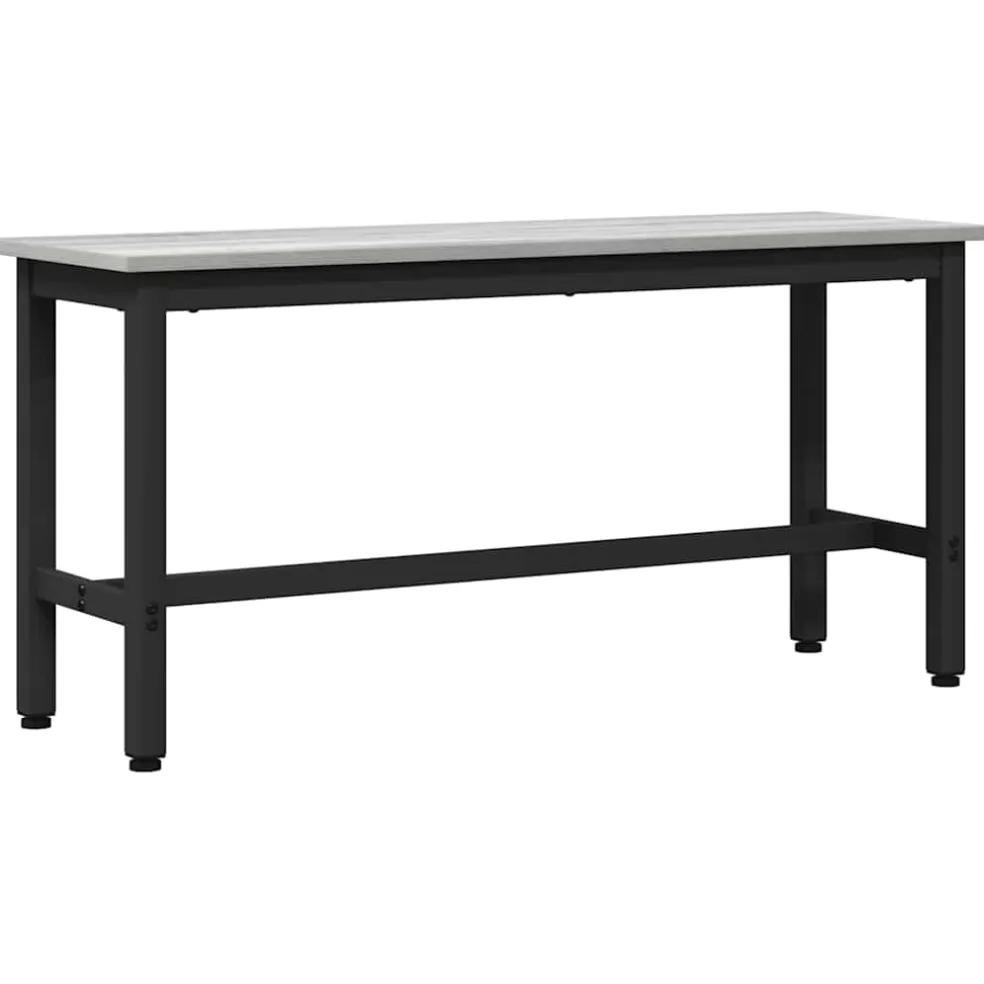 vidaXL Eetbank Grijs Sonoma 100 x 32,5 x 48,5 cm