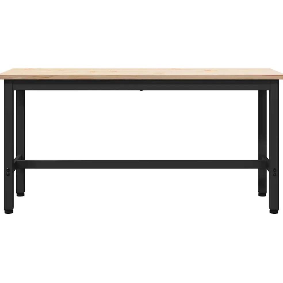vidaXL Eetbank Naturel 100 x 32,5 x 49 cm Massief grenenhout