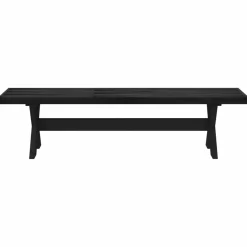 vidaXL Eetbank NOAIN 180 x 41 x 45 cm Massief grenenhout Zwart