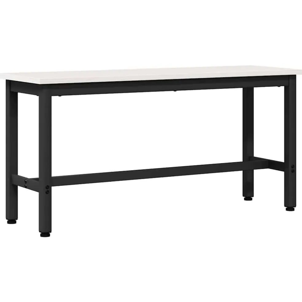 vidaXL Eetbank Wit 100 x 32,5 x 49 cm Massief grenenhout