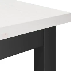 vidaXL Eetbank Wit 100 x 32,5 x 49 cm Massief grenenhout
