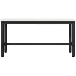 vidaXL Eetbank Wit 100 x 32,5 x 49 cm Massief grenenhout