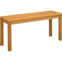 vidaXL Eetbank 95 x 32 x 45 cm Massief Eikenhout Naturel