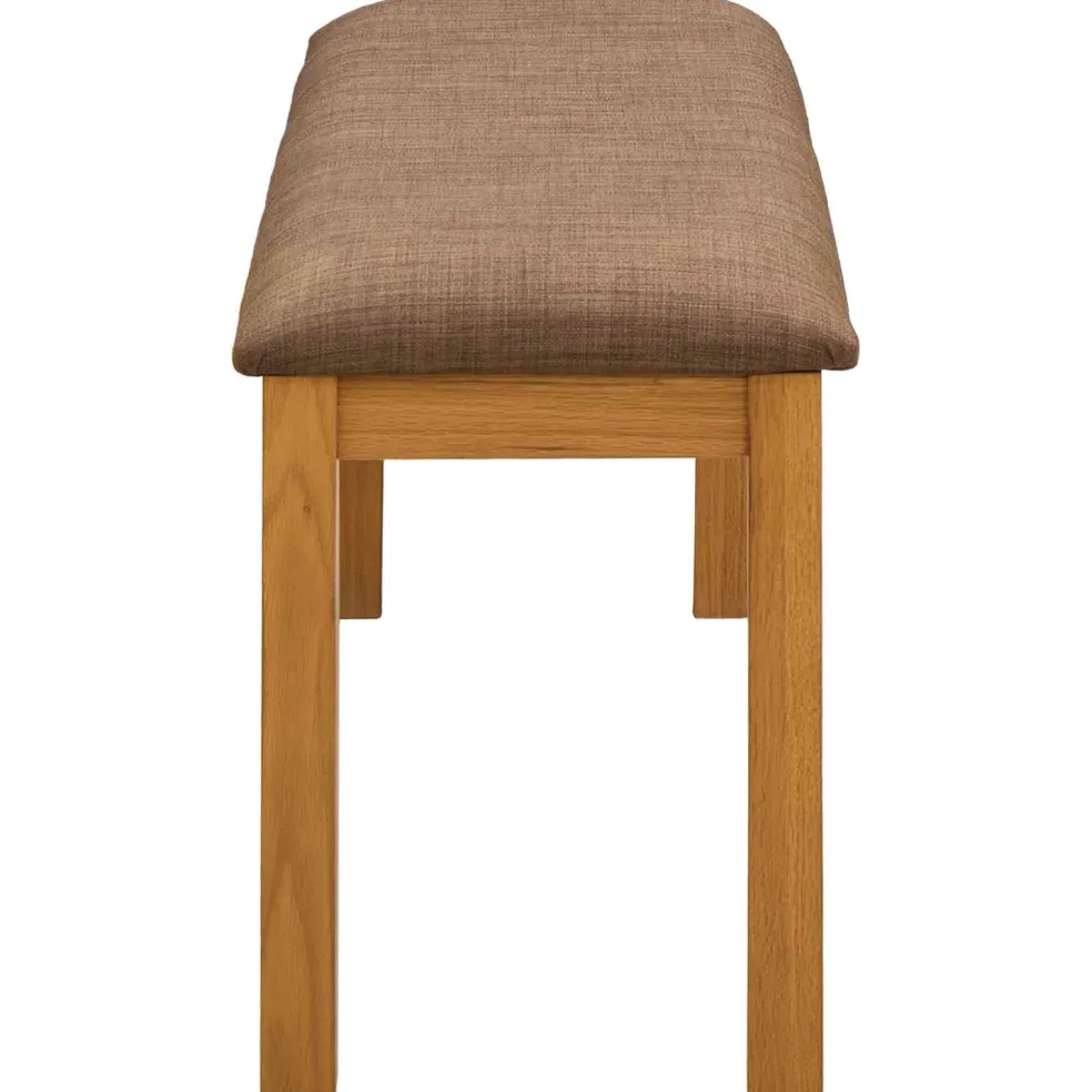 vidaXL Eetbank 95 x 32 x 45 cm Massief Eikenhout Grijs