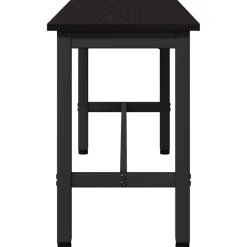 vidaXL Eetbank Zwart Eiken 100 x 32,5 x 48,5 cm