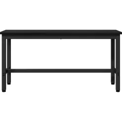 vidaXL Eetbank Zwart Eiken 100 x 32,5 x 48,5 cm