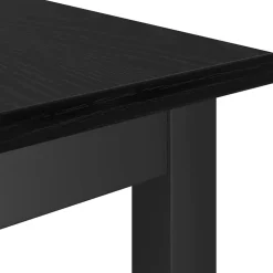vidaXL Eetbank Zwart Eiken 100 x 32,5 x 48,5 cm