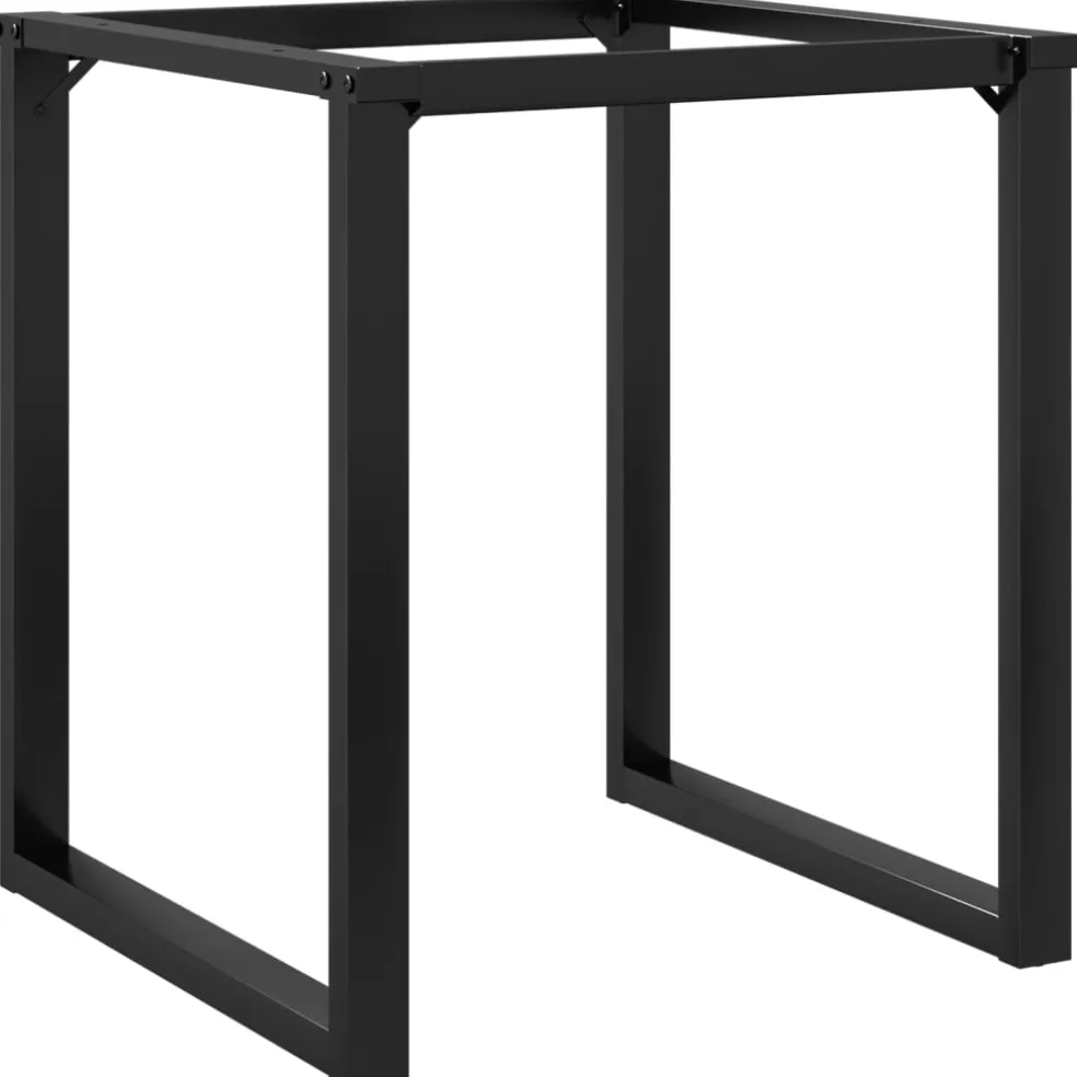 vidaXL Eetfelpoten O-frame 70x70x73 cm staal