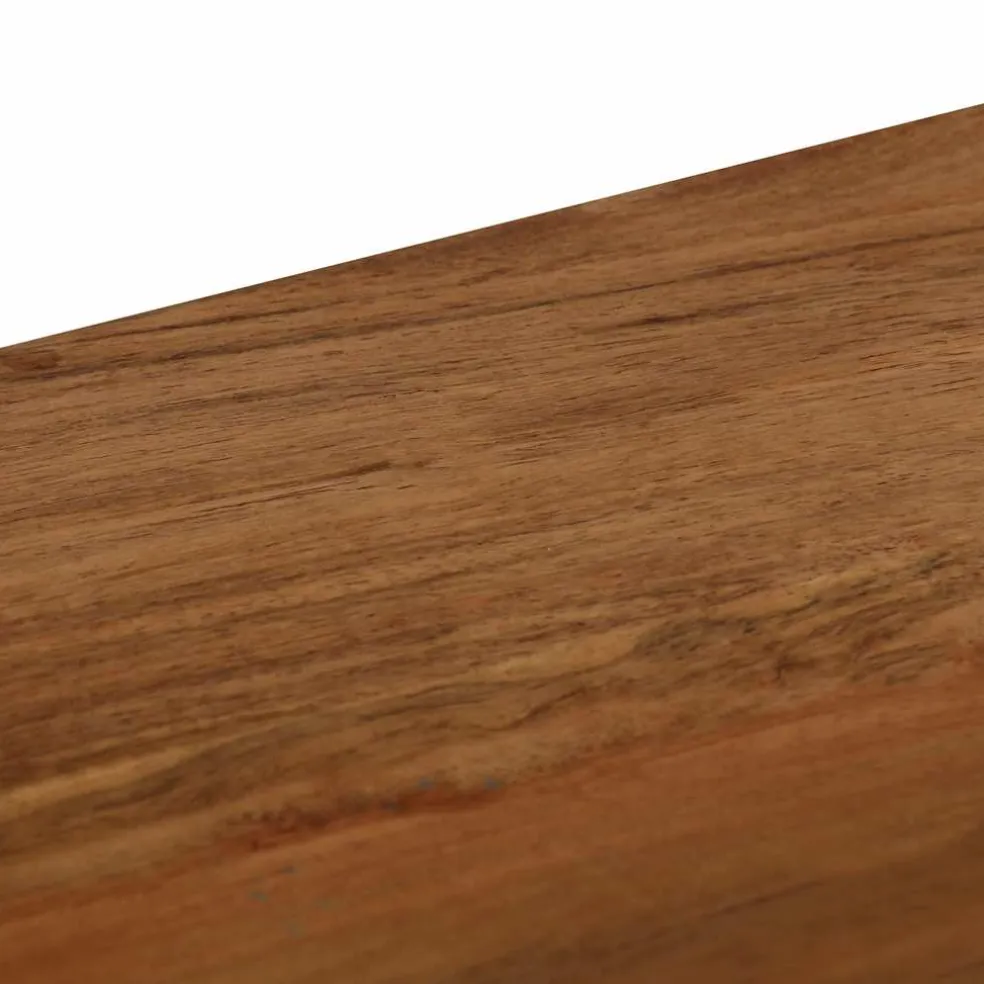 vidaXL Eetkamerbank 160x40x45 cm massief acaciahout en staal