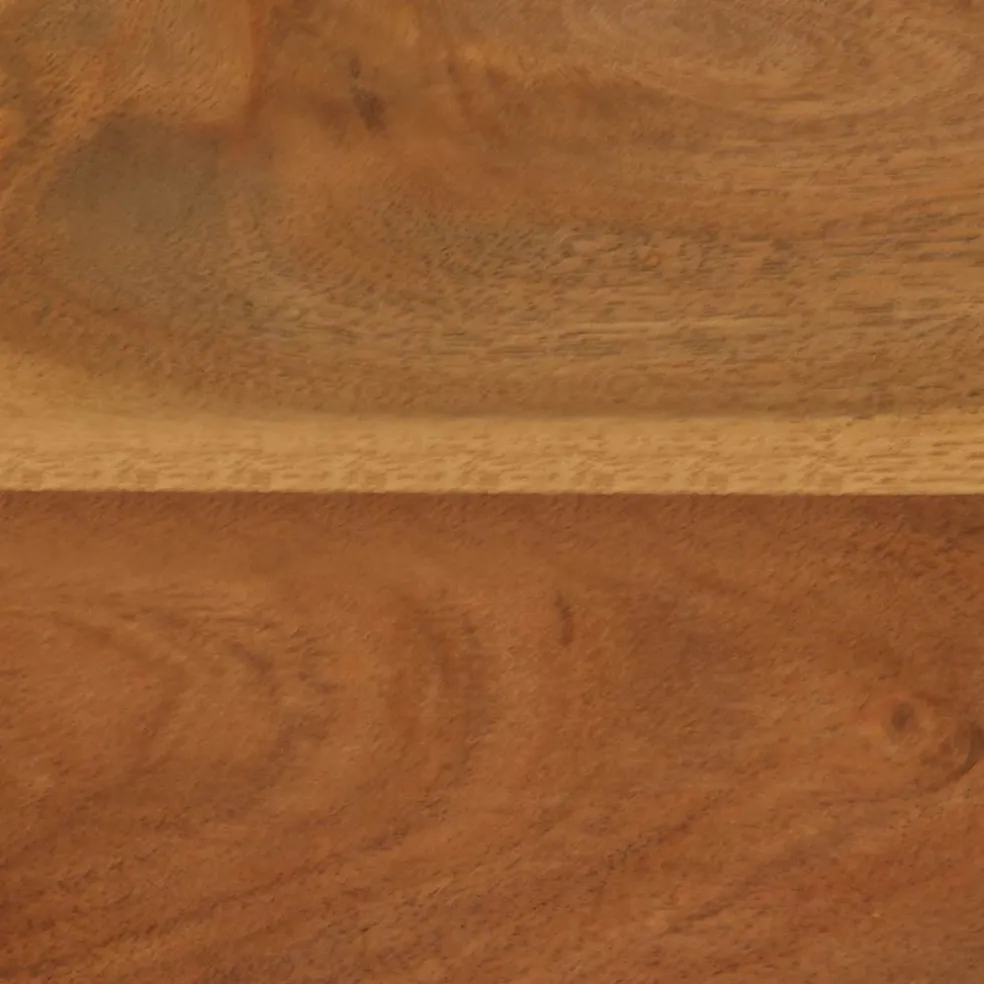 vidaXL Eetkamerbank 160x40x45 cm massief acaciahout en staal