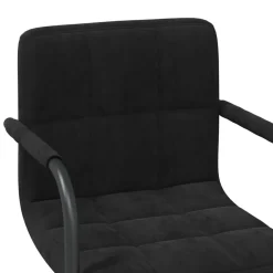 vidaXL Eetkamerstoelen draaibaar 2 st fluweel zwart