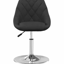 vidaXL Eetkamerstoelen draaibaar 2 st fluweel zwart