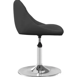 vidaXL Eetkamerstoelen draaibaar 2 st fluweel zwart
