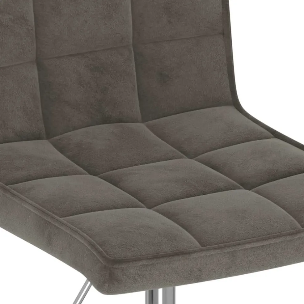 vidaXL Eetkamerstoelen draaibaar 2 st fluweel donkergrijs