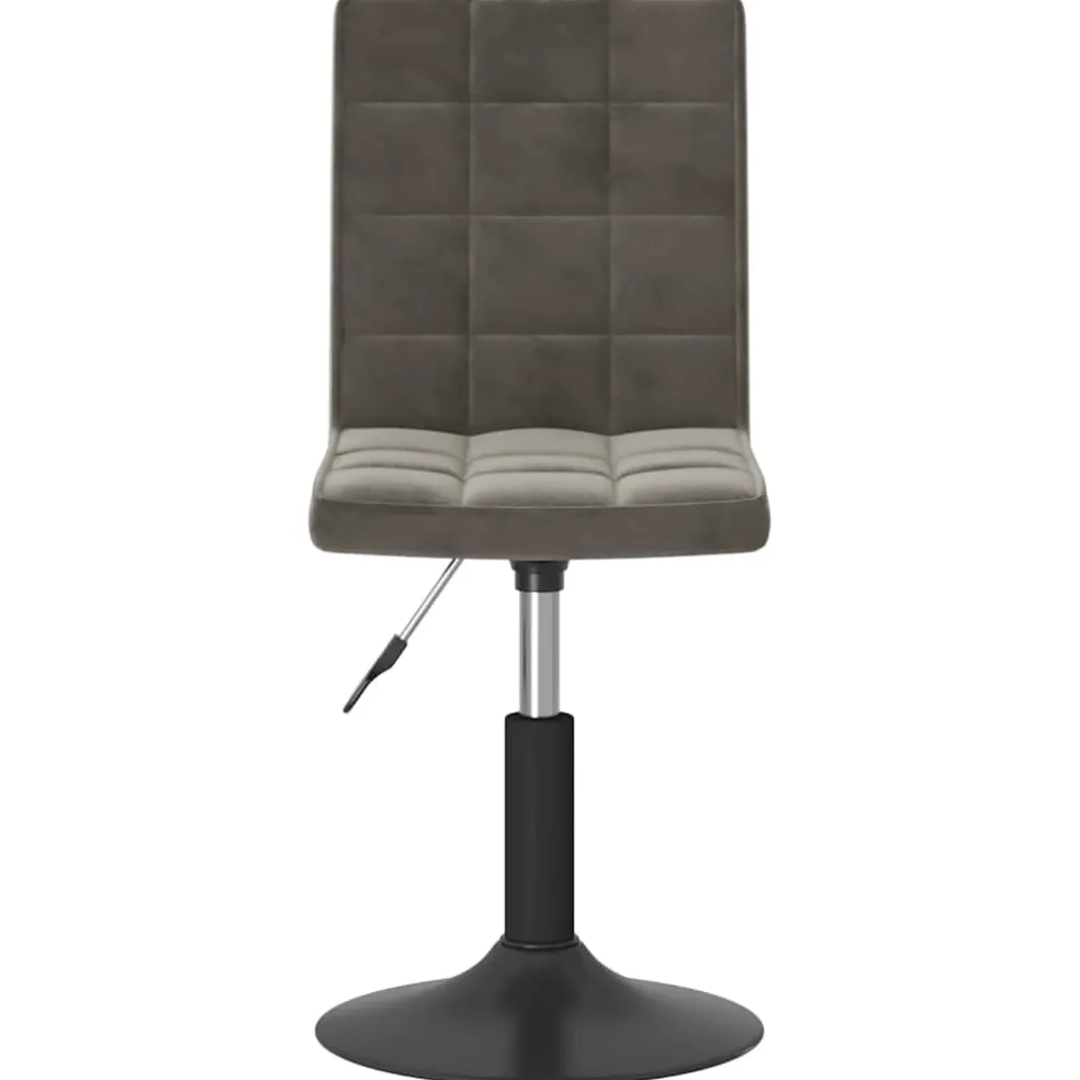 vidaXL Eetkamerstoelen draaibaar 2 st fluweel donkergrijs
