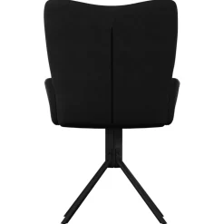 vidaXL Eetkamerstoelen draaibaar 2 st fluweel zwart