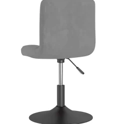 vidaXL Eetkamerstoelen draaibaar 2 st fluweel lichtgrijs
