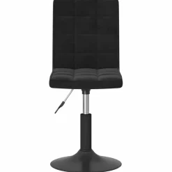vidaXL Eetkamerstoelen draaibaar 2 st fluweel zwart