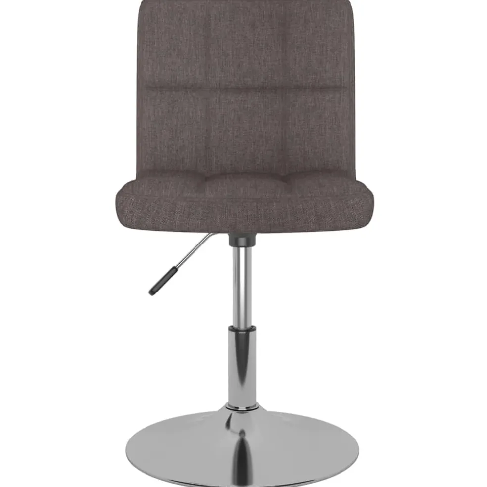 vidaXL Eetkamerstoelen draaibaar 2 st stof taupe