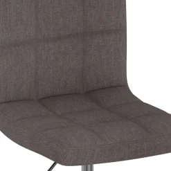 vidaXL Eetkamerstoelen draaibaar 2 st stof taupe