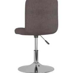 vidaXL Eetkamerstoelen draaibaar 2 st stof taupe