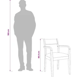 vidaXL Eetkamerstoelen met kussens 2 st massief hout rubber bruin