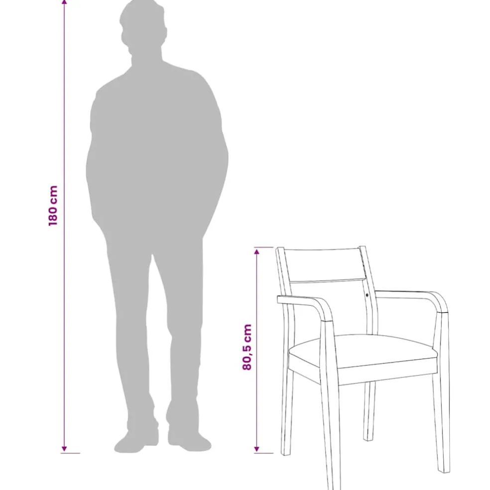 vidaXL Eetkamerstoelen met kussens 2 st massief hout rubber bruin