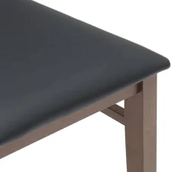 vidaXL Eetkamerstoelen met kussens 2 st massief hout rubber bruin