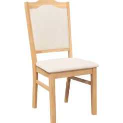 vidaXL Eetkamerstoelen met kussens 2 stuks massief hout rubber