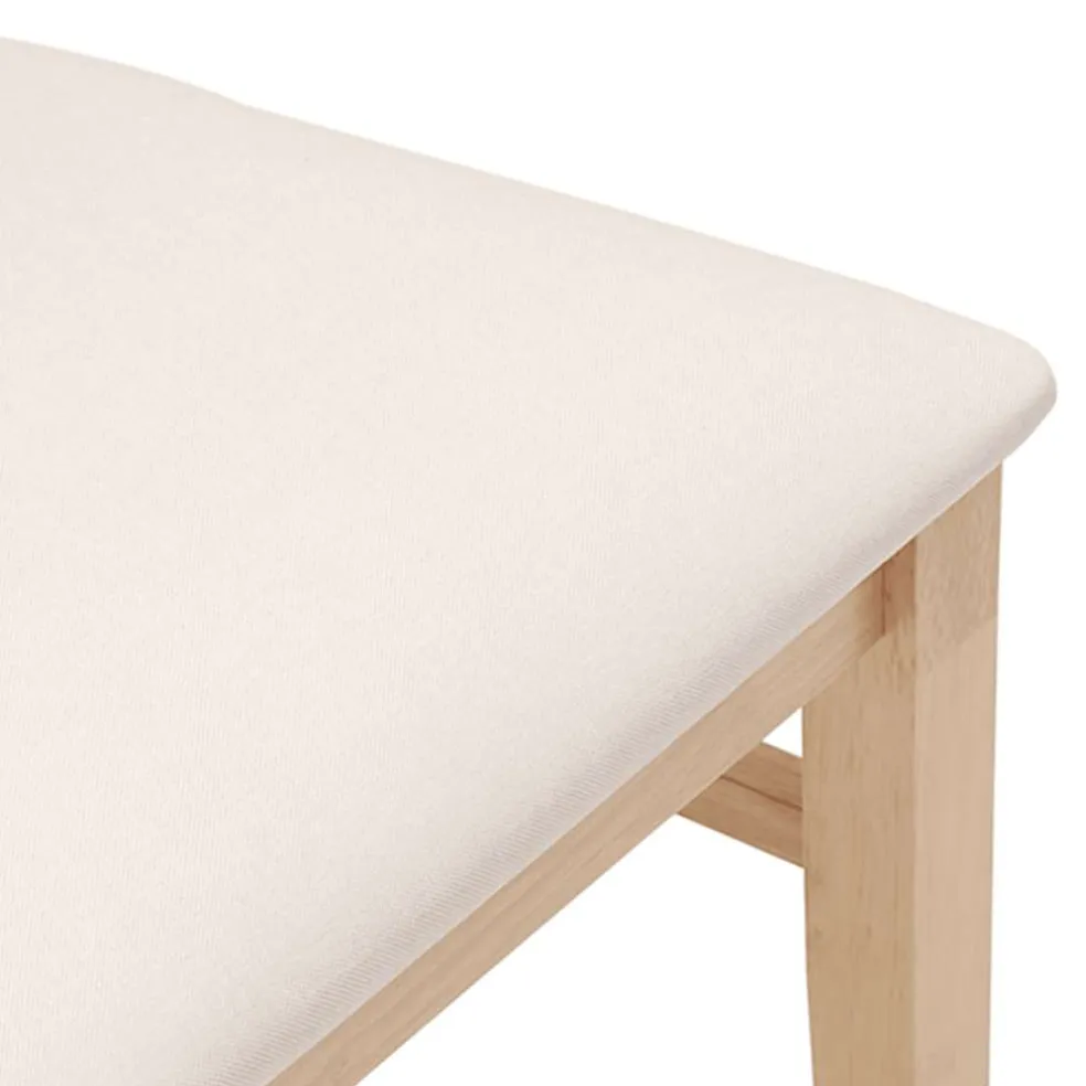 vidaXL Eetkamerstoelen met kussens 2 stuks massief hout rubber