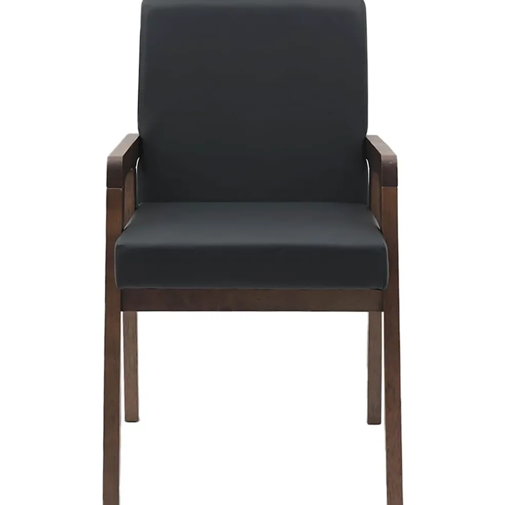 vidaXL Eetkamerstoelen met kussens 2 st massief hout rubber wit