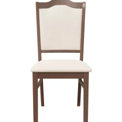 vidaXL Eetkamerstoelen met kussens 2 stuks bruin massief hout rubber