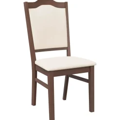 vidaXL Eetkamerstoelen met kussens 2 stuks bruin massief hout rubber