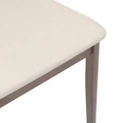 vidaXL Eetkamerstoelen met kussens 2 st massief hout rubber bruin