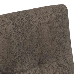 vidaXL Eetkamerstoelen met Wieltjes 2 st Faux suede leer Donkergrijs
