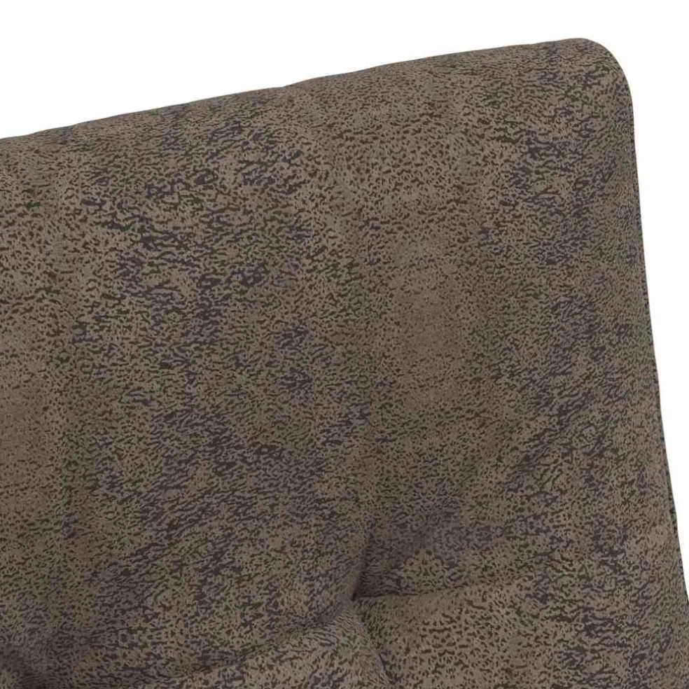 vidaXL Eetkamerstoelen met Wieltjes 2 st Faux suede leer Donkergrijs