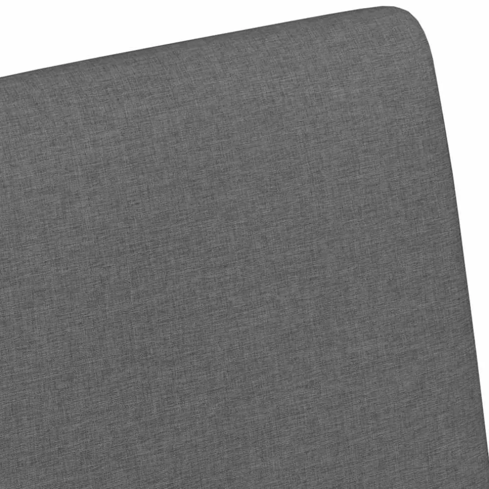 vidaXL Eetkamerstoelen met Wieltjes 2 st Stof Donkergrijs